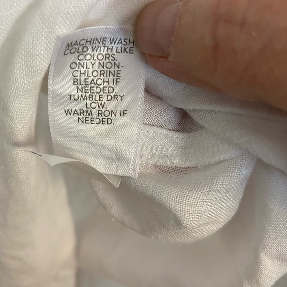 White Linen Tunic Top - Picture 5 of 5